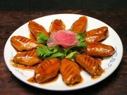 花雕翅中菜品摄影