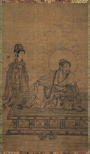 维摩居士像绢本_宋_李公麟 