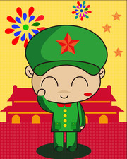 卡通军人矢量图片