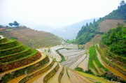 梯田风景图片素材
