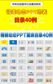 40款动态PPT图表素材