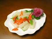火爆鱿鱼菜品素材