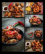 碳烤鸡腿图片素材
