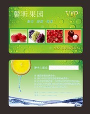 水果店VIP卡模板