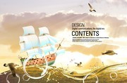 航海帆船图片素材