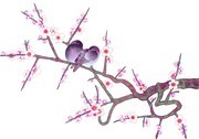工笔梅花装饰图片素材