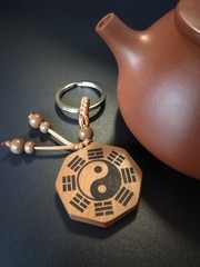八卦木牌木雕饰品图片