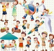 卡通学生图片素材