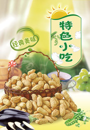特色小吃花生海报图片素材