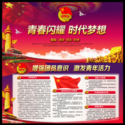 中国共青团知识展板