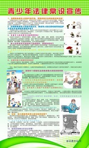 青少年法律常识宣传展架