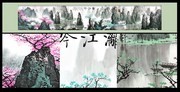 长卷桂林山水装饰画
