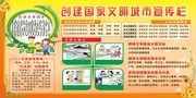  创建国家文明城市宣传栏图片下载