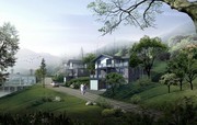 别墅景观绿化设计效果图