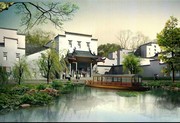 中式建筑设计效果图图片下载