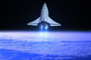 宇宙航天飞机背景图片素材