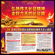 纪念长征胜利80周年大会重要讲话展板