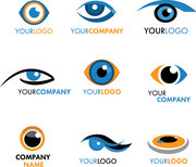 眼睛LOGO矢量图标素材