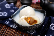 蟹黄汤圆美食摄影高清图片素材