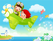 �ɻ��ϵĶ�ͯ��ͨ�廭ͼƬ�ز�