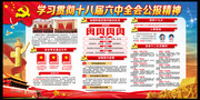 读懂党的十八届六中全会关键词展板