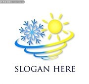 雪花LOGO标志图片素材