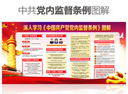 深入学习共产党党内监督条例全文内容展板