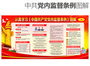 认真学习中国共产党党内监督条例宣传墙