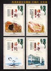 企业食堂文化标语墙