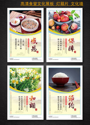 中国风食堂文化挂图