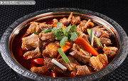 羊肉锅菜品摄影图片素材