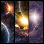 太阳系行星 宇宙背景高清图