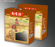 亚麻油包装刀版图