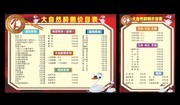 饭店价目表图片素材
