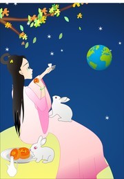 中秋节插画图片