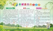 春季健康防病小常识社区展板图片