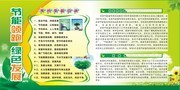 节能节约环保展板图片素材