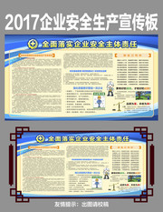 2017企业安全生产月展板设计