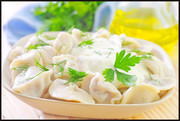 手工水饺点心高清图片素材