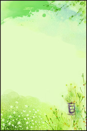 春天插画背景设计素材