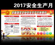 工厂2017安全生产月主题宣传墙
