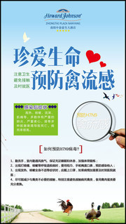 禽流感预防公益广告图片素材