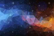 几何星空抽象背景图片下载