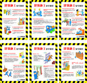 建筑施工安全知识挂图图片