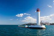 海上瞭望塔灯塔图片素材