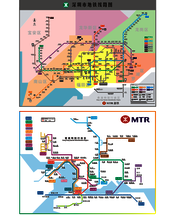  2017深圳地铁香港地铁地图矢量