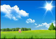 �����µĲݵ���Ȼ�羰ͼƬ
