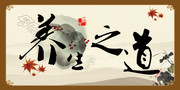 养生之道养生文化海报