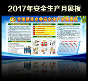 2017安全月总体部署宣传栏