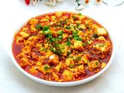 麻婆豆腐川菜菜品摄影图片